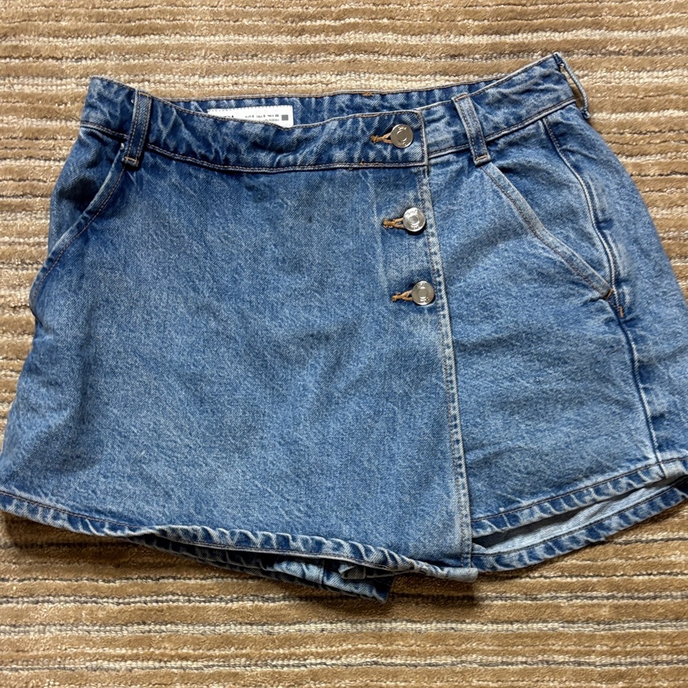 Zara Blue Denim Skort